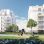 copyright: Architekturbüro Knötzl Rendering Ansicht zwei weiße Wohngebäude