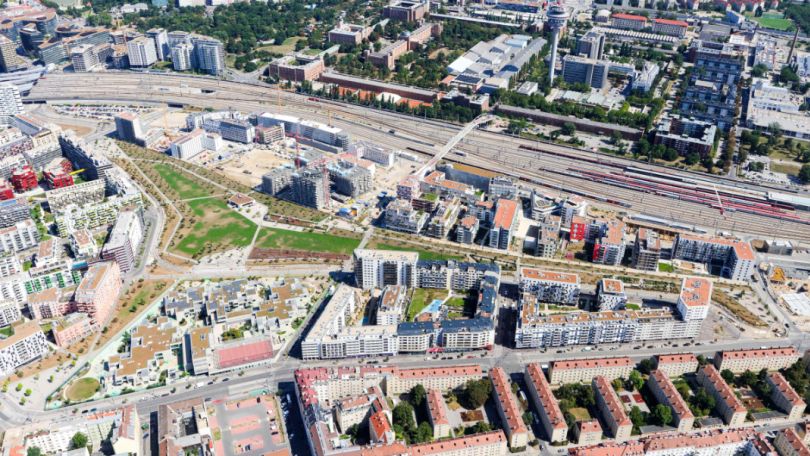 copyright: Stadt Wien Schrägluftbild Hauptbahnhof