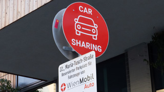 Carsharing sign