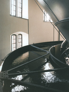 Wasserlauf im Wasserturm